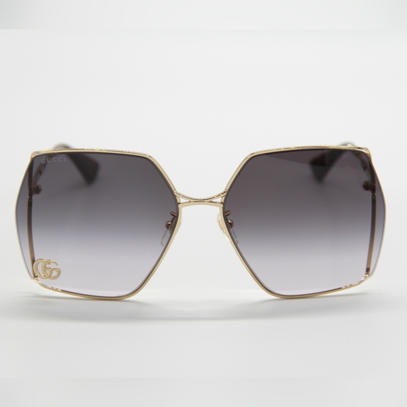 NEW GUCCI GG0817S 006 GOLD HAVANA GRAY SUNGLASSES main image 14